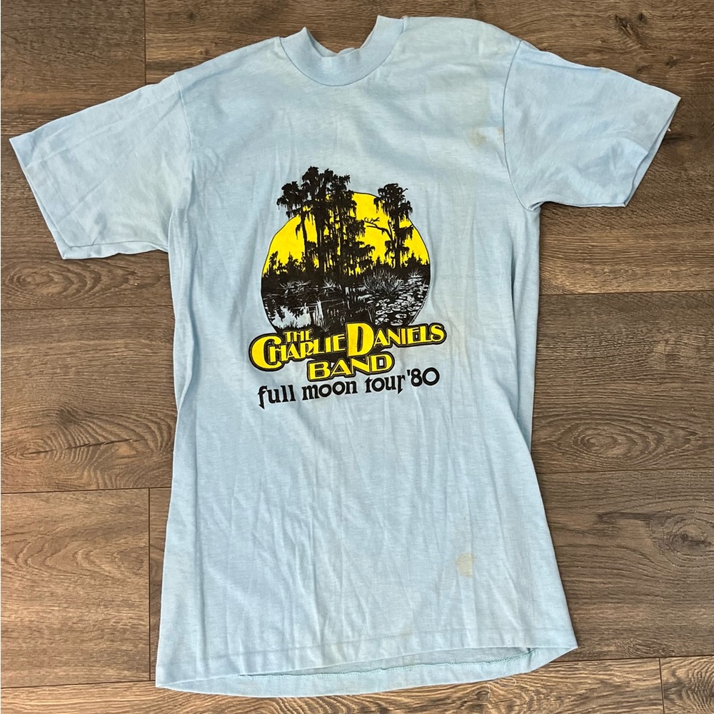 Vintage 1980 Charlie Daniels Band Full Moon Tour Tee